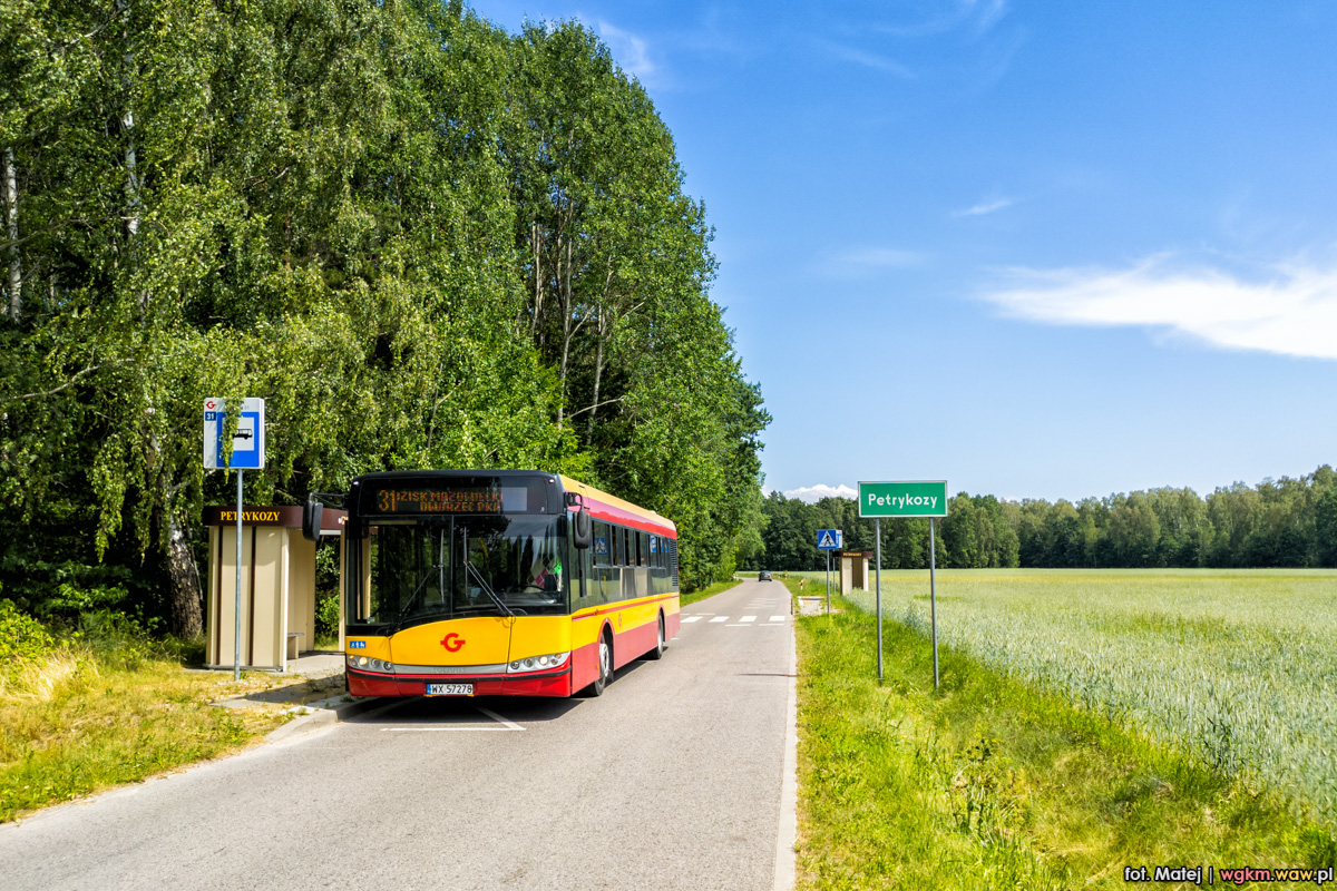 WX 57278
Przez okoĹo 2 tygodnie w sieci GPA moĹźna byĹo spotkaÄ Solarisa Urbino 12 ex MZA #1820 - autobus pojawiaĹ siÄ na linii 31 w dni powszednie. WĂłz przyjemny i wygodny w prowadzeniu w porĂłwnaniu do ZAZĂłw. Niestety byĹ tylko tymczasowo i obecnie juĹź nie ma moĹźliwoĹci spotkania go na linii.
