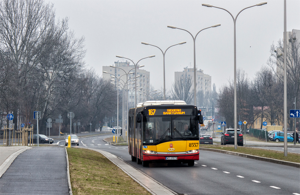 8557
167 zakraĹcowano z kolei w zatoce przystanku autobusowego przy al. Reymonta w kierunku ul. Kasprowicza (za skrzyĹźowaniem z ul. Ĺťeromskiego). DziÄki czemu mogliĹmy ujrzeÄ autobus na nieuĹźywanej liniowo jezdni al. Reymonta.
Słowa kluczowe: Objazd
