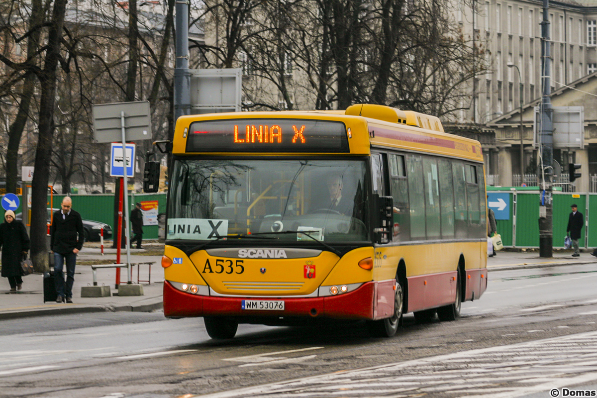 A535
Linia X powstaĹa w 2006 roku ĹÄczÄc pierwotnie plac Bankowy z ZÄbkami (wĂłwczas nosiĹa oznaczenie A3), w 2007 roku zmieniĹa oznaczenie na X, a w 2008 roku trasa na terenie Warszawy koĹczyĹa siÄ na dworcu WileĹskim. 1 marca 2012 roku linia przestaĹa funkcjonowaÄ, poniewaĹź UM ZÄbki nie byĹo zainteresowane dalszym finansowaniem linii, a PKS Grodzisk (ostatni przewoĹşnik na linii) nie chciaĹ utrzymaÄ linii na zasadzie komercyjnej ze wzglÄdu na zbyt maĹe wpĹywy z biletĂłw.
