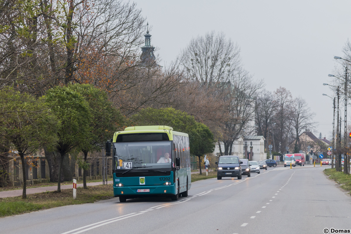 17202
6 listopada br. w sieci ZTM pojawiĹy siÄ dwie zupeĹnie nowe linie lokalne - L34 i L41. Druga, widoczna na zdjÄciu ĹÄczy UrzÄd Miasta w Nowym Dworze Mazowieckim z placem KoĹciuszki w Legionowo przez miejscowoĹci poĹoĹźone przy w/w drodze wojewĂłdzkiej. CzÄstotliwoĹÄ kursowania to 60 minut w szczycie oraz co 120 minut poza i w dni wolne.
