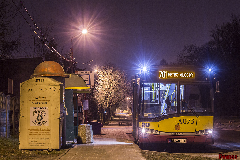 A075
Godzina 0:26, Alpino na N56 odpoczywa po swoim pierwszym pĂłĹkursie z MĹocin do Ĺomianek.
Słowa kluczowe: MOBSU8,6