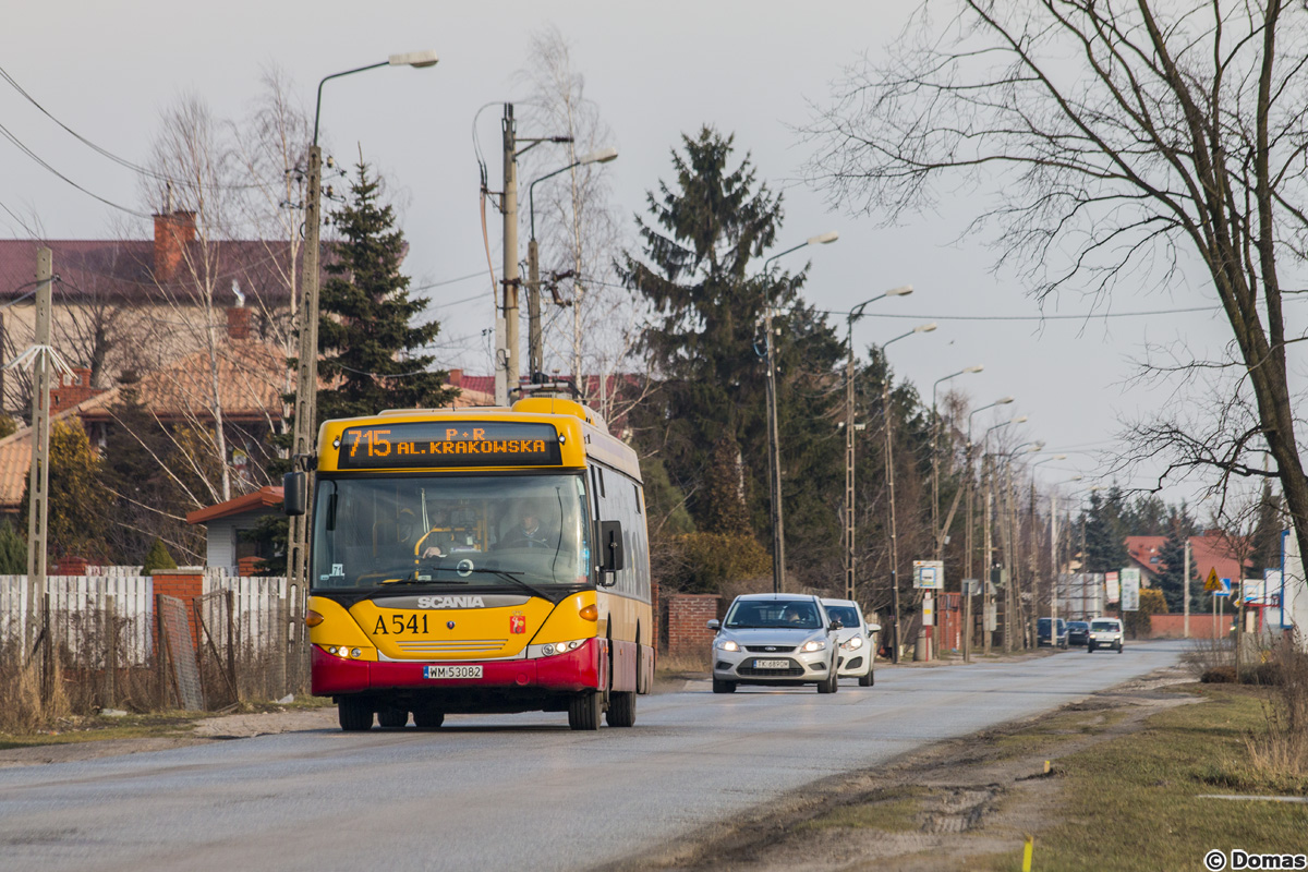A541
Brygada 71 w ramach caĹego dnia pracy wykonuje pierwszy, poranny pĂłĹkurs na 707 z cmentarza PoĹudniowego na alejÄ KrakowskÄ, gdzie przebiera siÄ na 715, na ktĂłrej kursuje do koĹca dnia.
