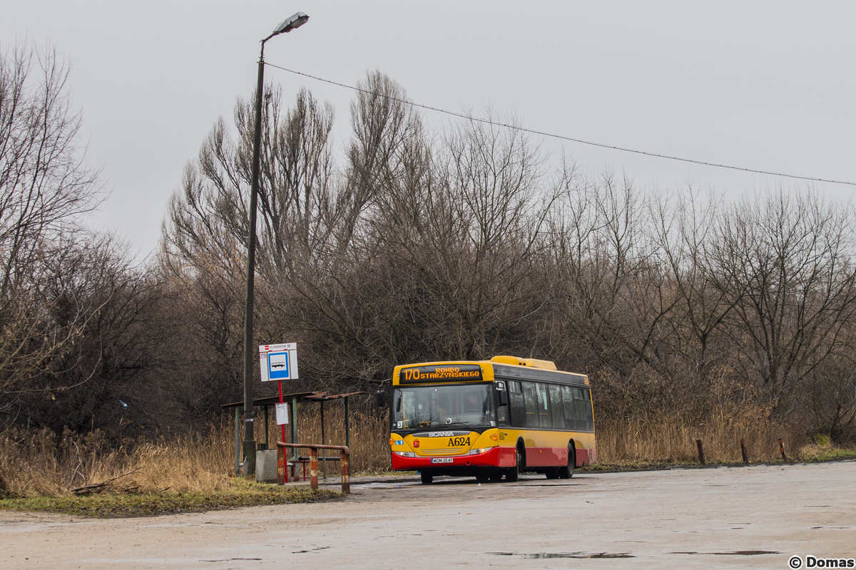 A624
Jedyna 280 konna Scania w PKS-ie od koĹca lutego nosi nowy numer za sprawÄ przystosowania jej do obsĹugi kontraktu na liniÄ 743.
