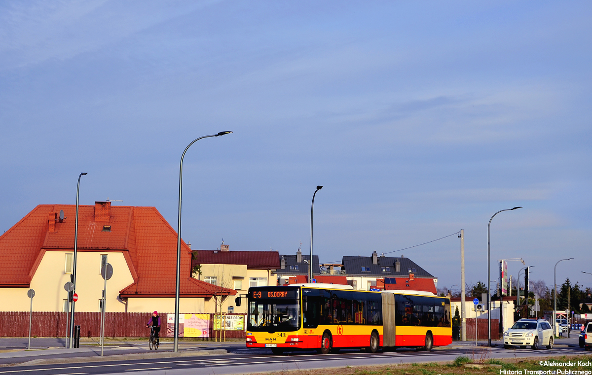 3410
Ekspres na ZielonÄ BiaĹoĹÄkÄ w drodze ku pÄtli "Os. Derby" przemierza ulicÄ L. Berensona w promieniach z wolna zachodzÄcego sĹoĹca.  
