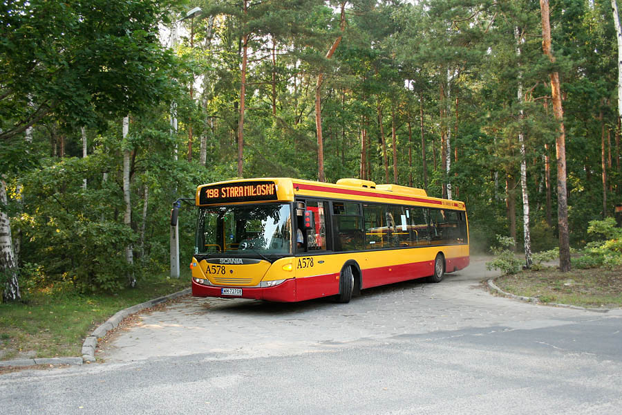 A578
Tymczasowe wydĹuĹźenie linii 198 do pÄtla w Woli Grzybowskiej 
