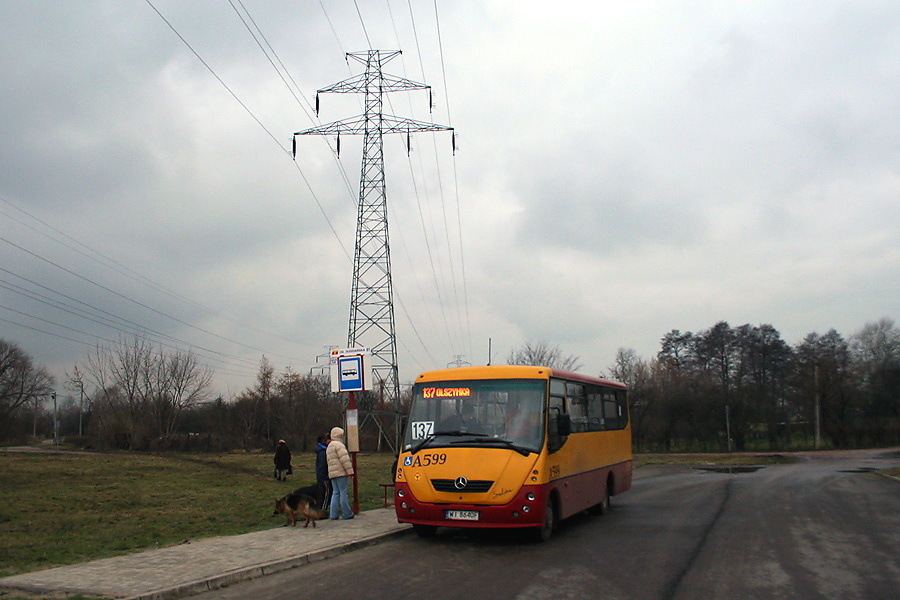 A599
Pierwszy dzieĹ kursowania linii w miejsce gdzie dotÄd nie docieraĹa komunikacja miejska.

