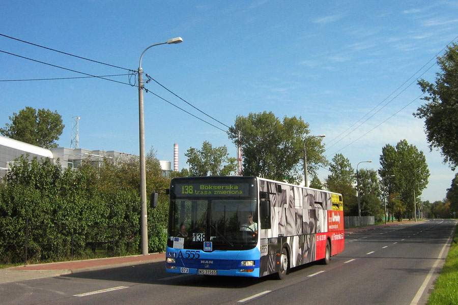 A555
Autobus wypoĹźyczony na testy przez PKS Grodzisk Mazowiecki od MPK Siedlce
