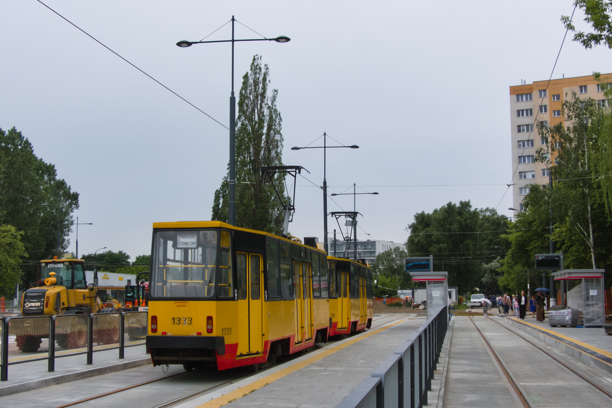 1334+1333
Testy trasy do pÄtli Stegny.
