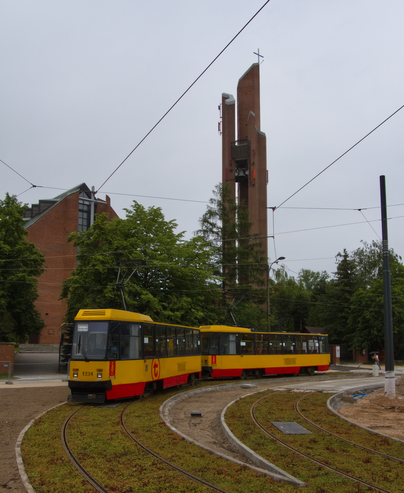 1334+1333
Testy trasy do pÄtli Stegny.
