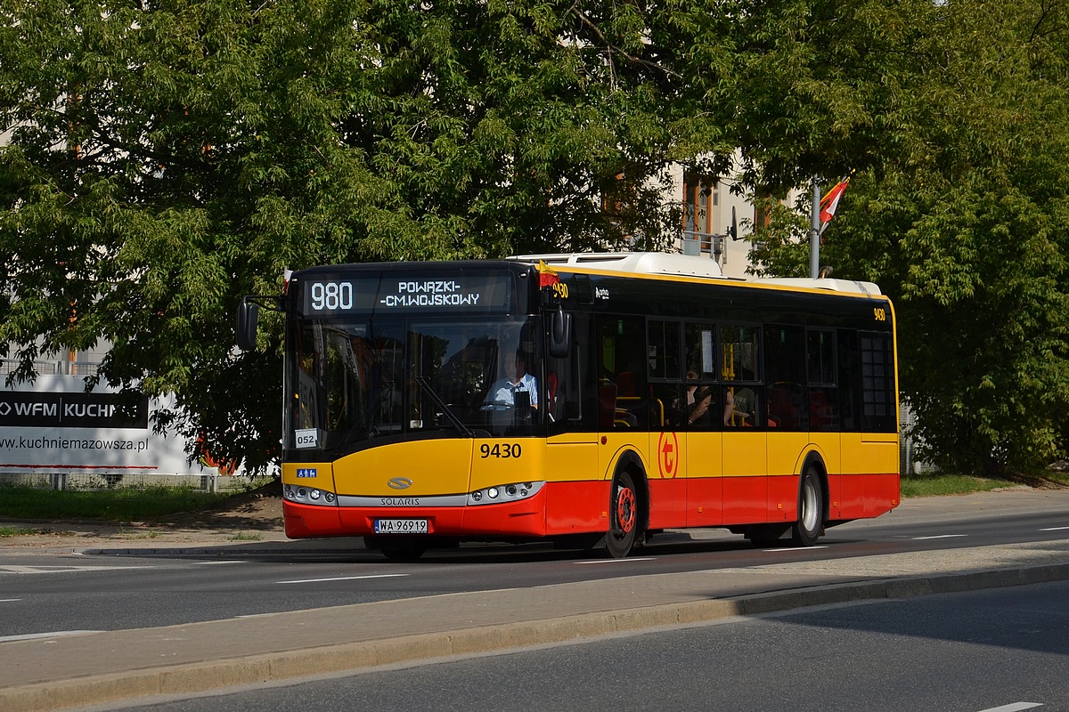 9430
Arriva jako skrócony kurs linii 980 od przystanku Powązkowska
Słowa kluczowe: PW2018