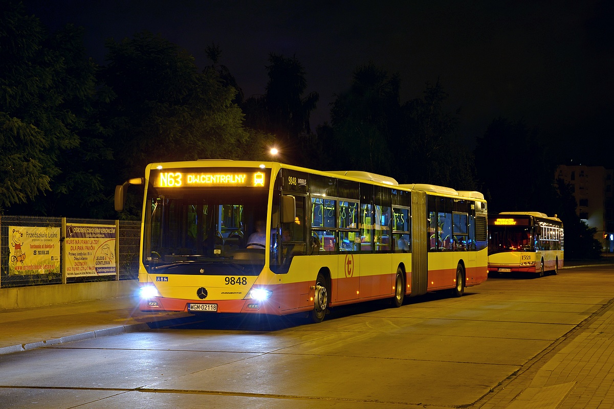 9848
Jedyny kurs N63 z pÄtli Nowodwory zostaĹ tej nocy zastÄpiony przez Mercedesa z Mobilisu zamiast R-1. Pozdrowienia dla kierowcy i informatora ;) 
Słowa kluczowe: DziwadĹo