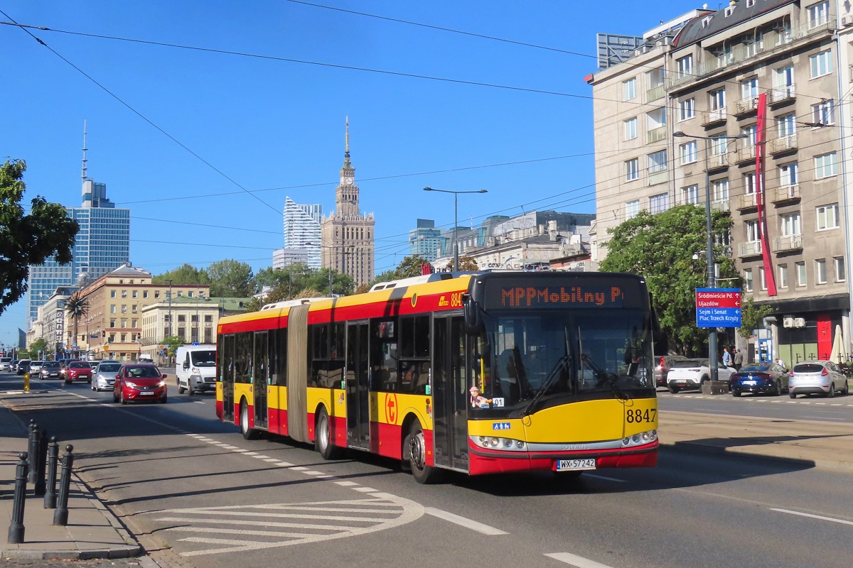 8847
Solaris jedzie jako kurs linii specjalnej MPP: Dw. Wschodni-Kijowska (8:30)-Esperanto (9:05)-Dw. Wschodni-Kijowska (10:00).
