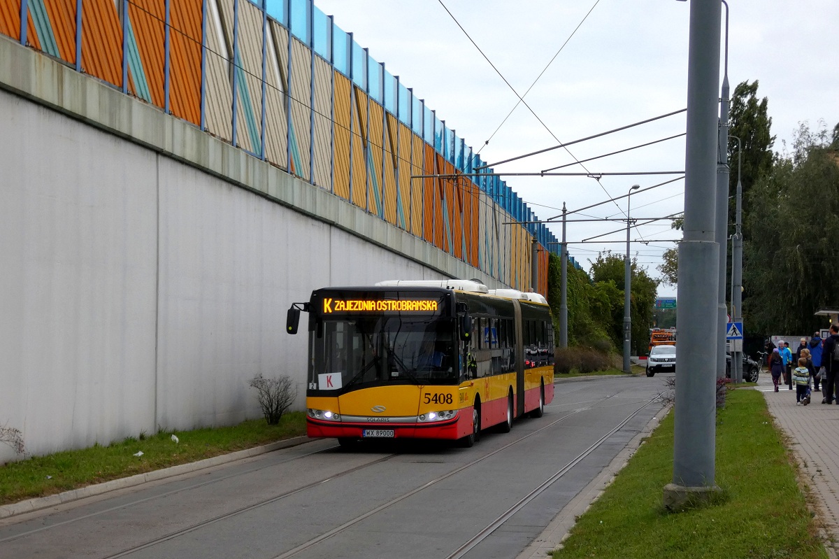 5408
Solaris wykonuje kurs linii specjalnej K, uruchomionej z okazji Dni Transportu Publicznego 2019 w relacji TW ZETiT (16:14)-Zajezdnia Ostrobramska (16:42). 
Słowa kluczowe: DTP2019