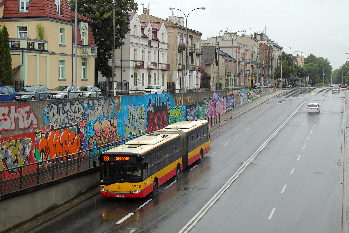 A742
Solaris jedzie w obsĹudze kursu linii numer 189 w relacji Os. GĂłrczewska (13:55)-Sadyba (14:53). 
Słowa kluczowe: MOBSU18