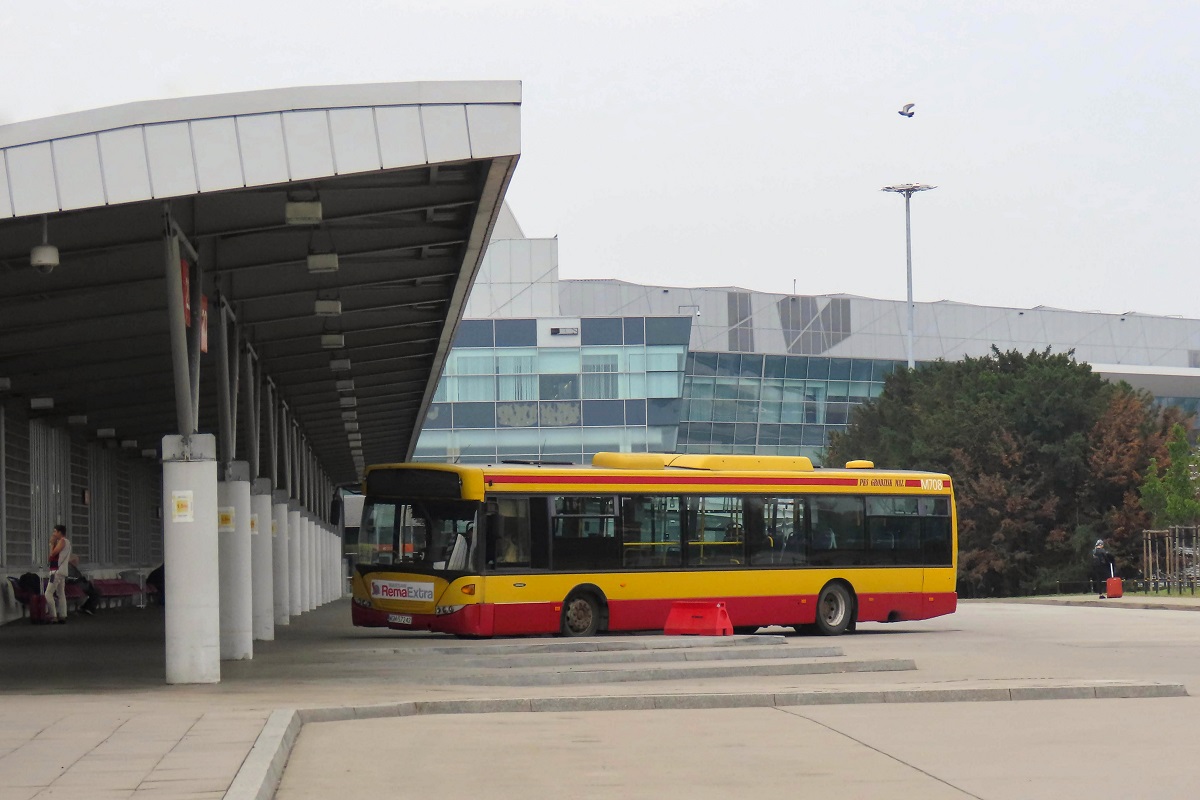80275
Scania oczekuje na godzinÄ odjazdu jako kurs linii specjalnej RemaExtra  - Warszawa Terminal Autokarowy (13:50)-PaszkĂłw Ptak Warsaw Expo (14:15). 
