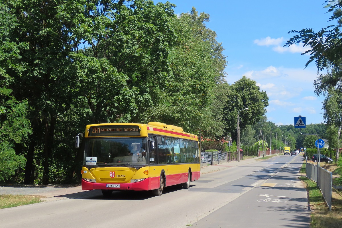80297
Scania jedzie jako kurs 5107 linii ZKA WKD ZA1 â Podkowa LeĹna GĹĂłwna (11:52)-Grodzisk Mazowiecki RadoĹska (12:28). Pozdrowienia dla Kierowcy! 
Słowa kluczowe: ZaWKD