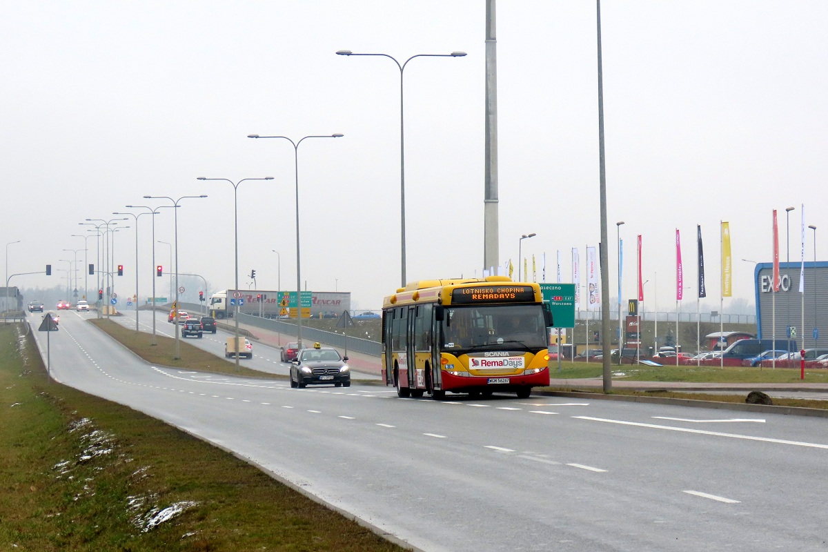 80256
Scania wykonuje kurs linii specjalnej w relacji Warszawa PKP Lotnisko Chopina (12:45)-PaszkĂłw PTAK WARSAW EXPO (13:10). Linia zostaĹa uruchomiona z okazji targĂłw âREMADAYSâ.
