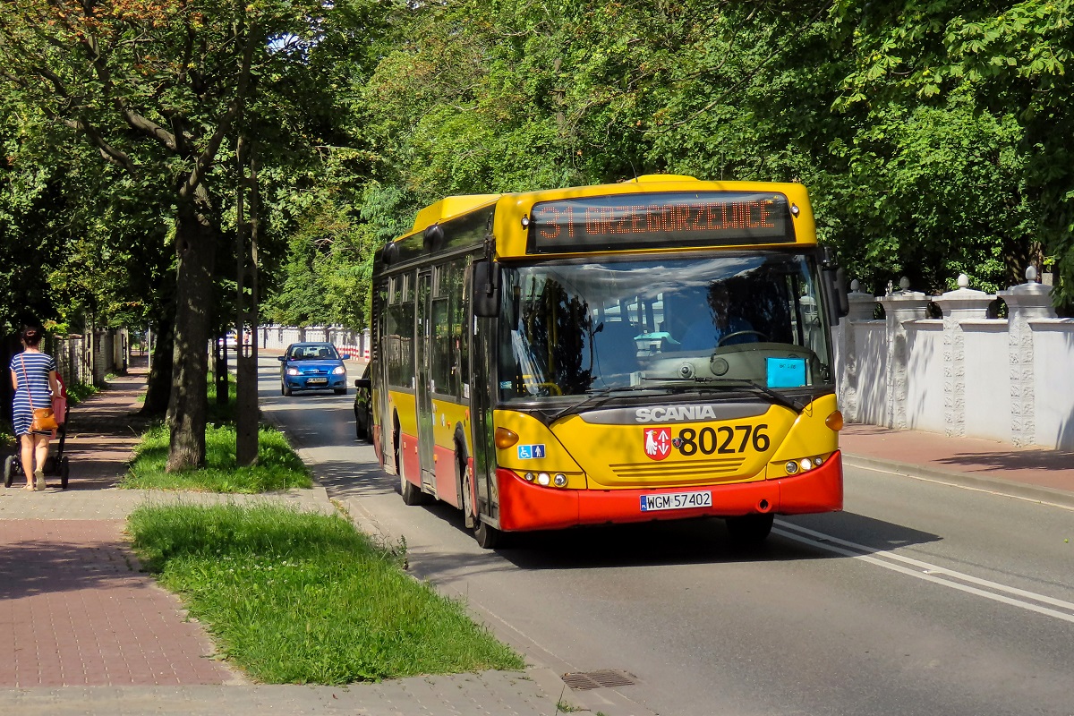 80276
Scania jedzie jako kurs linii numer 31 â Grodzisk Maz. Dw. PKP (15:20)-Grzegorzewice SĹoneczna (16:24). 
