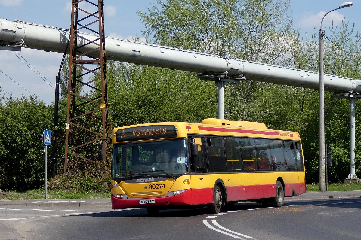 80274
Scania jedzie w obsĹudze kursu linii numer 3 w relacji PiastĂłw Warszawska (12:15)-PruszkĂłw InĹźynierska (12:29). 
Słowa kluczowe: DziwadĹo