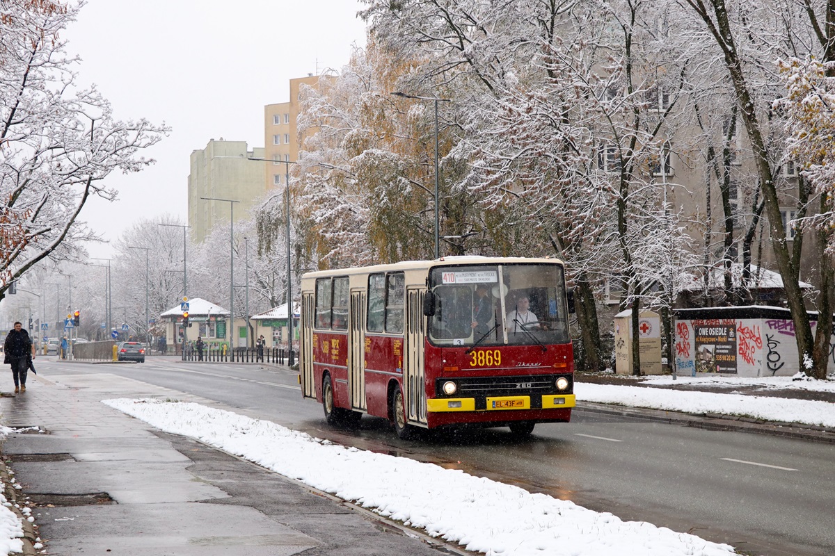 3869
Ikarus jedzie jako kurs linii numer 410: Metro Marymont (12:40)-Metro Trocka (13:28). 
Słowa kluczowe: 10-lecie_wycofania_ikarusĂłw