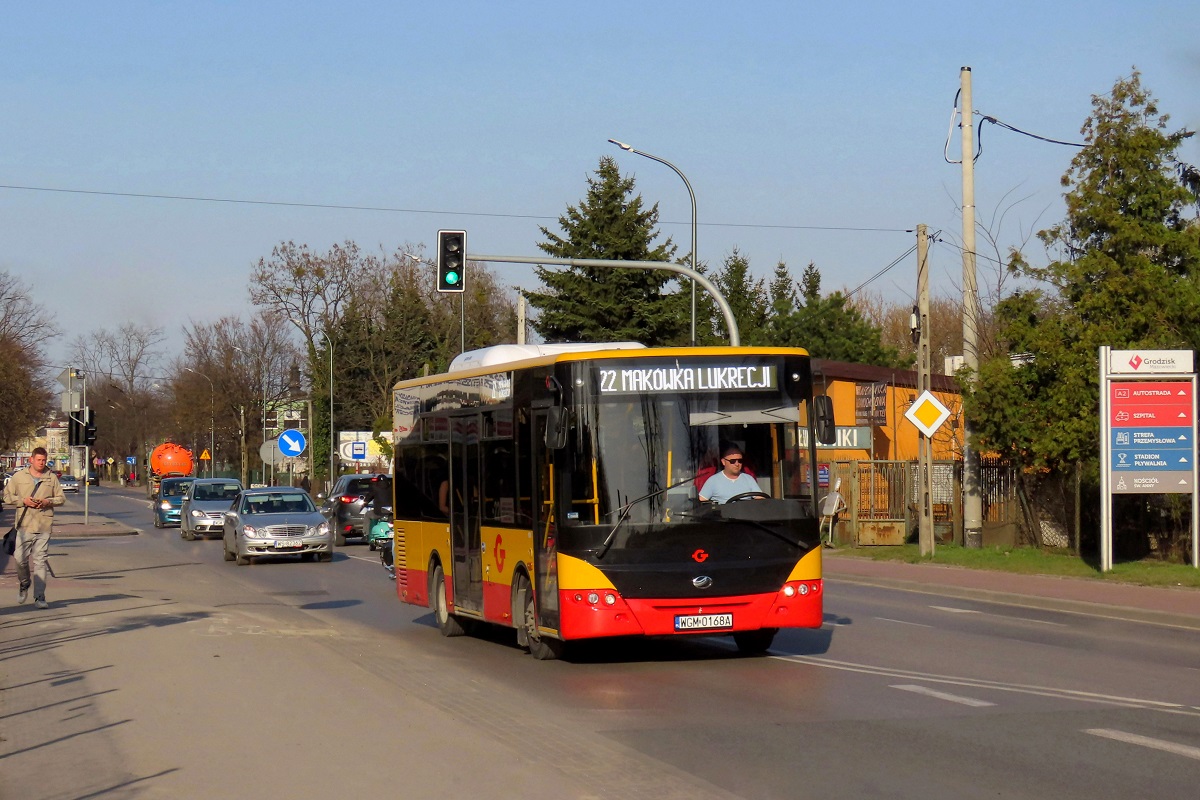 20148
ZAZ jedzie jako kurs â119â linii numer 22 â Grodzisk Maz. Dw. PKP (17:10)-MakĂłwka Lukrecji (17:30). 
