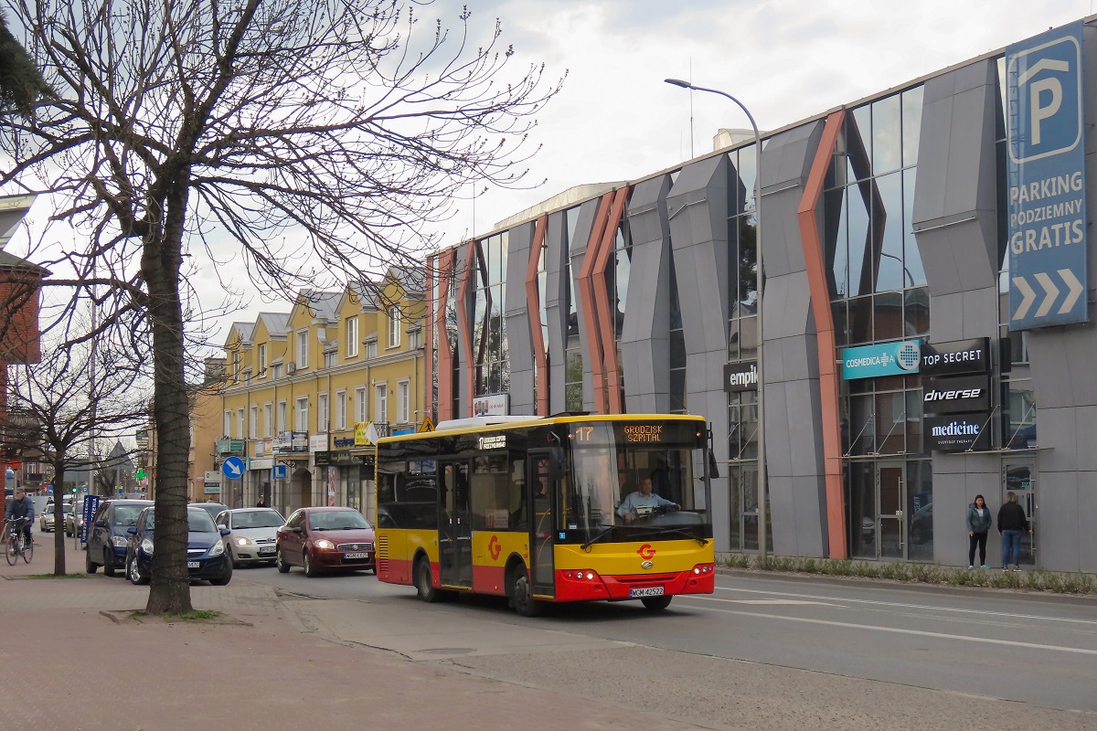 22032
ZAZ jedzie jako kurs â123â linii numer 17 â Grodzisk Maz. Szpital (15:15)-MilanĂłwek KrĂłlewska (15:27)-Grodzisk Maz. Szpital (16:14). Pozdrowienia dla Kierowcy!
WĂłz zostaĹ zakupiony w obecnym roku od Polonusa gdzie wczeĹniej jeĹşdziĹ na L-kach w Radzyminie. 
Słowa kluczowe: objazd