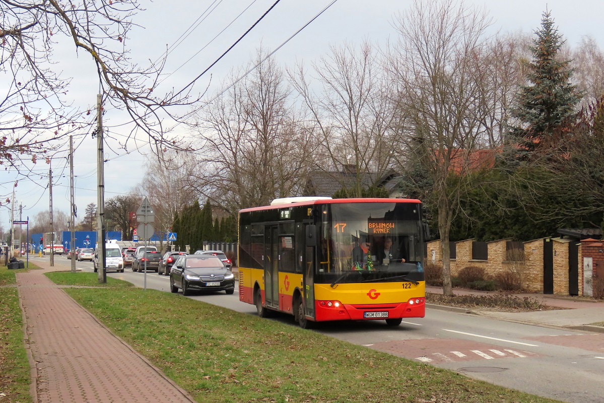 122 (60013)
ZAZ jedzie jako kurs â205â linii numer 17 â Grodzisk Maz. Szpital (11:50) - MilanĂłwek KrĂłlewska (12:22) - Grodzisk Maz. Szpital (12:49). 
WĂłz miaĹ juĹź wgranÄ trasÄ "Siedemnastki" obowiÄzujÄcÄ od 1 stycznia 2023 r. 
