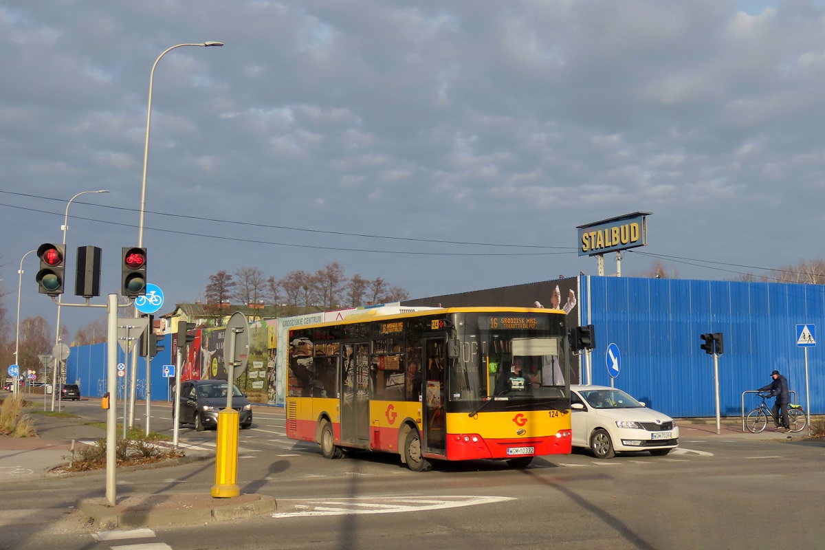 124 (60032)
ZAZ jedzie jako kurs 403 linii numer 16: Grodzisk Maz. Szpital (10:40)-ĹťukĂłw KoĹciĂłĹ (11:45). Pozdrowienia dla Kierowcy! 
