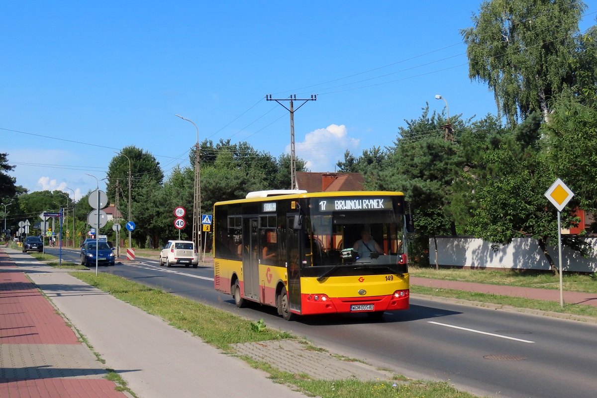 149 (60011)
ZAZ jedzie jako kurs 111 linii numer 17: Grodzisk Maz. Szpital (9:00)-BrwinĂłw Rynek (9:44). 
