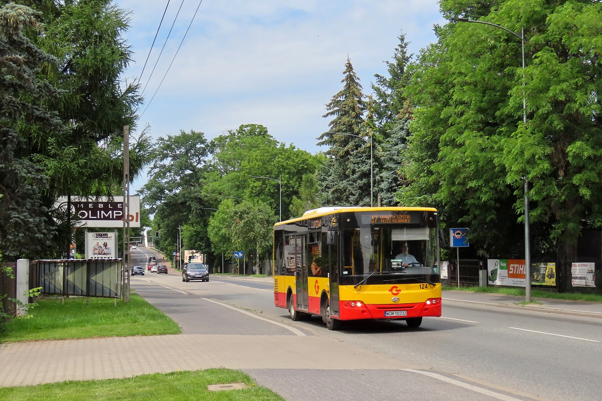 124 (60032)
ZAZ jedzie jako kurs â206â linii numer 17 â Grodzisk Maz. Szpital (13:20)-MilanĂłwek KrĂłlewska (13:52)-Grodzisk Maz. Szpital (14:19). 
