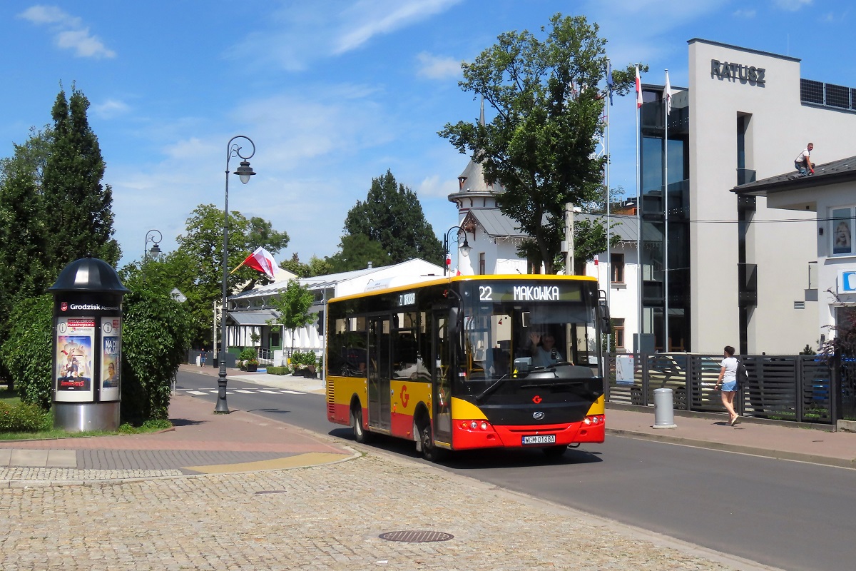 20148
ZAZ jedzie jako kurs â113â linii numer 22 â Grodzisk Maz. Dw. PKP (13:00)-MakĂłwka Lukrecji (13:20). Pozdrowienia dla Kierowcy! 
