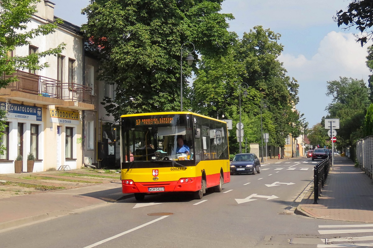 60027
ZAZ jedzie jako kurs linii numer 17 â Grodzisk Maz. Szpital (8:50)-MilanĂłwek Mifam/Tesco (9:26)-Grodzisk Maz. Szpital (9:52). 
Słowa kluczowe: DziwadĹo