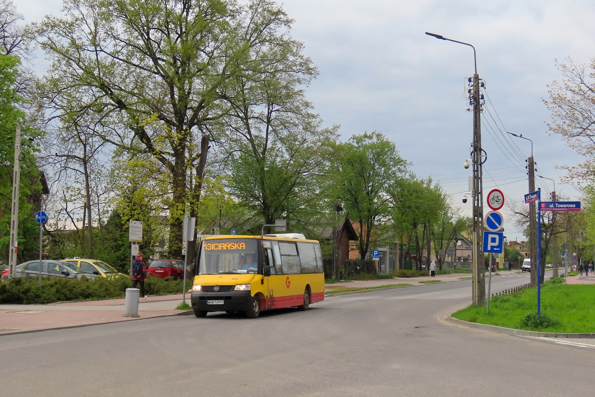 145 (70014)
ProCity jedzie jako kurs 514 linii numer 13: Grodzisk Maz. RokiciaĹska (16:55)-Chlebnia Logistyczna Raben (17:11)-Grodzisk Maz. RokiciaĹska (17:30). 
Pomimo 16 lat na karku, jeĹźdĹźÄce na sieci GPA VDL-e ProCity zostaĹy wyposaĹźone w gĹosowy system zapowiedzi przystankĂłw, a takĹźe gniazda USB. 
