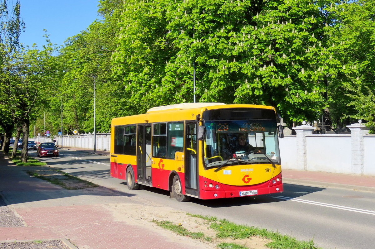 191 (40001)
SanCity jedzie jako kurs 211 linii numer 29: KsiÄĹźenice SzkoĹa (15:46)-Grodzisk Maz. Szpital (16:36). 
