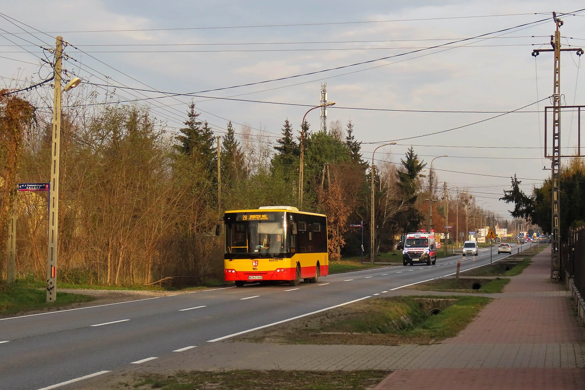 60015
ZAZ jedzie jako kurs linii numer 28 â Grodzisk Maz. Dw. PKP (8:40)-MakĂłwka (8:59)-Grodzisk Maz. Dw. PKP (9:32)-MilanĂłwek Mifam/Tesco (9:43)-Grodzisk Maz. Dw. PKP (9:53). 
