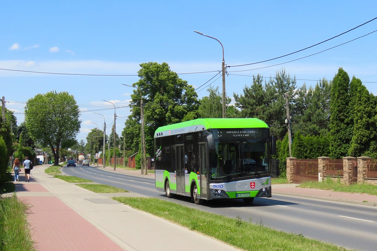 WGM 0500E
Solaris jedzie jako kurs linii numer 0: Grodzisk Maz. Dw. PKP (12:30)-Grodzisk Maz. Traugutta PKP (13:17). Pozdrowienia dla Kierowcy! 
W zwiÄzku z zamkniÄciem przejazdu kolejowego WKD w ciÄgu ul. Piaskowej, liniÄ 0 skierowano objazdem przez ul. KrĂłlewskÄ i NadarzyĹskÄ. 
Słowa kluczowe: objazd