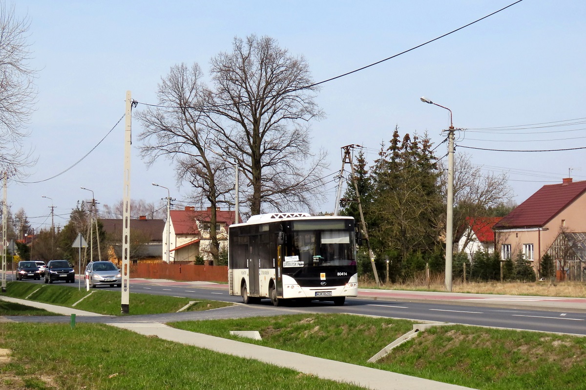 80414
ZAZ jedzie jako kurs linii podmiejskiej â Grodzisk Maz. Dw. PKP (14:30)-MszczonĂłw Rynek (15:10).
