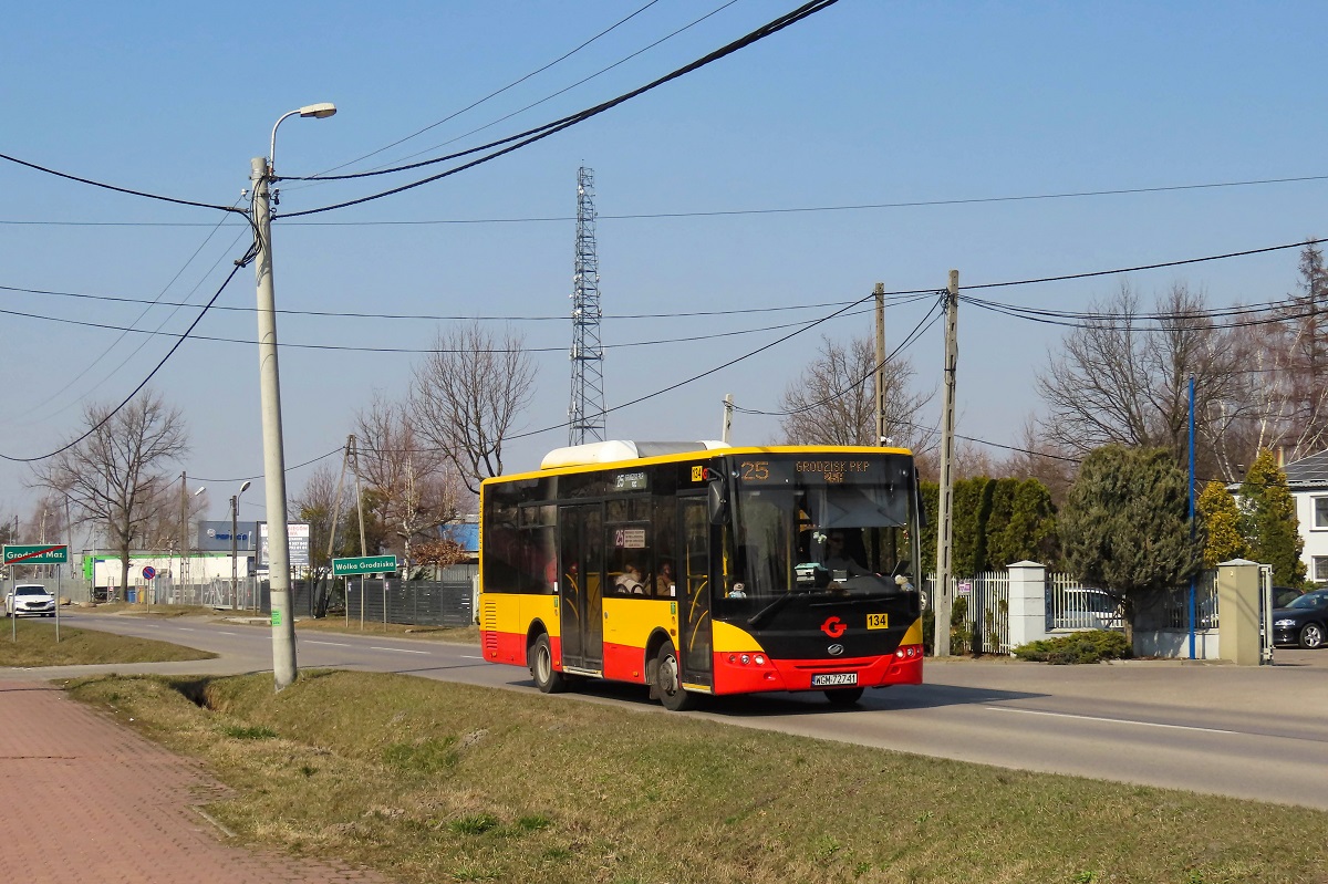 134 (90226)
ZAZ jedzie jako kurs â206â linii numer 25 â BoĹźa Wola SzkoĹa (10:50)-Grodzisk Maz. Dw. PKP (11:40). 
