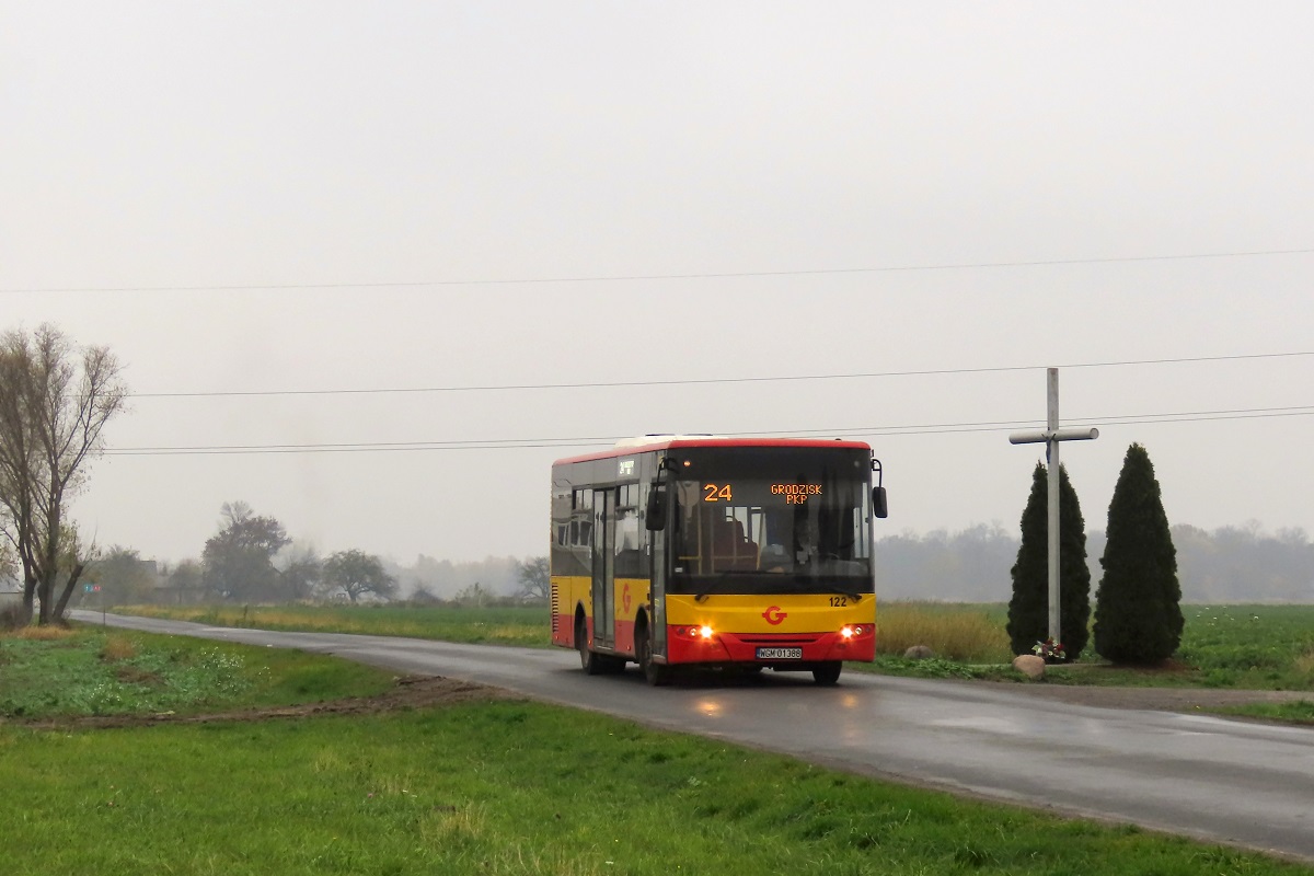 122 (60013)
ZAZ jedzie jako kurs â210â linii numer 24 â Izdebno KoĹcielne PÄtla (13:43)-Grodzisk Maz. Dw. PKP (14:24). Pozdrowienia dla Kierowcy!
