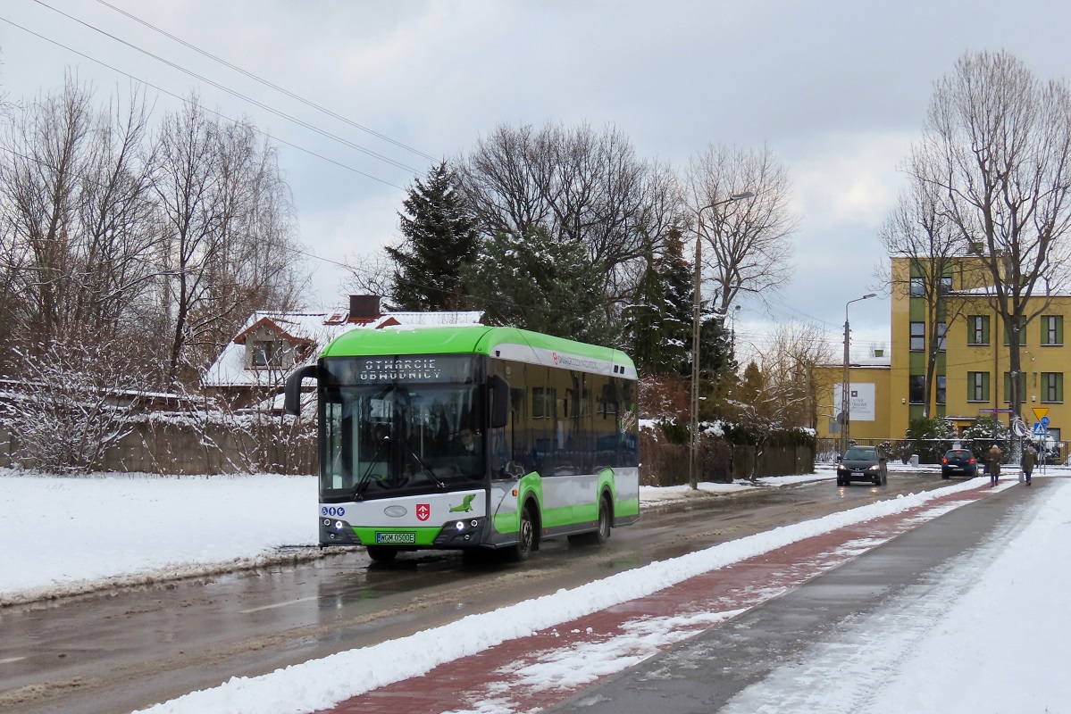 WGM 0500E
Solaris jedzie jako kurs linii specjalnej: Grodzisk Maz. Teligi (12:45)-WĂłlka Grodziska Obwodnica (13:11). 
Linia zostaĹa uruchomiona w zwiÄzku z otwarciem zachodniej obwodnicy Grodziska Mazowieckiego. Pozdrowienia dla Kierowcy! 
Słowa kluczowe: zima