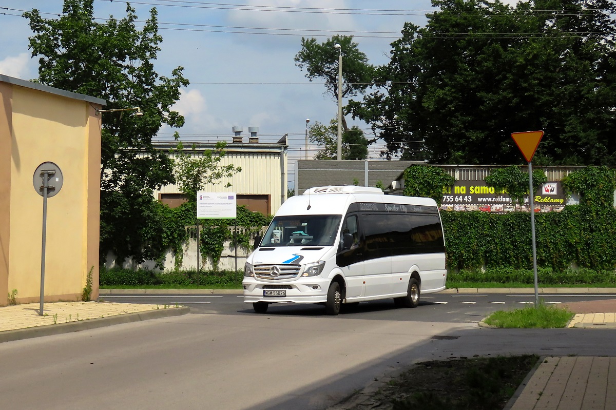 WGM 55026
Sprinter jedzie jako kurs linii numer A â MilanĂłwek Ĺťukowska (10:28)-Grodzisk Maz. Szpital (11:20).
Od 29 czerwca 2020 r. obsĹugÄ milanowskiej komunikacji miejskiej przejÄĹa firma MarkPol. 
