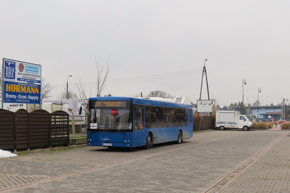 WL 8170P
MAZ stoi na parkingu po przyjeĹşdzie z zajezdni by nastÄpnie podjechaÄ na przystanek âGrodzisk Maz. RadoĹska WKD 01â gdzie rozpocznie wykonywaÄ kurs 5028 linii ZKA WKD ZA1: Grodzisk Mazowiecki RadoĹska (15:15)-Grodzisk Mazowiecki Jordanowice (15:22). Pozdrowienia dla Kierowcy!
Słowa kluczowe: ZaWKD