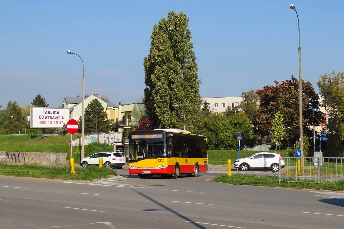 9222
Solaris jedzie jako kurs linii numer 209 â UrsynĂłw PoĹudniowy (9:47)-Dawidy (10:12). 
