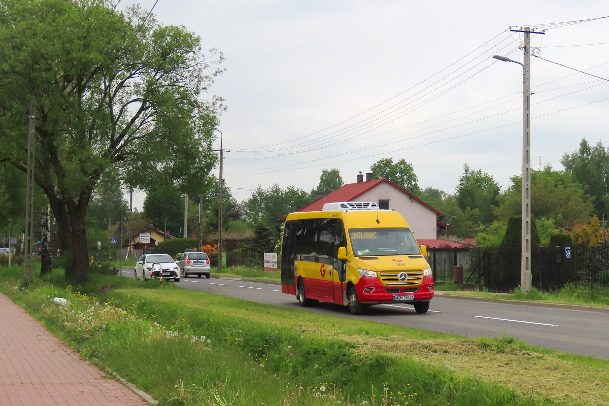 204
Sprinter jedzie jako kurs 121 linii numer 30: Grodzisk Maz. Dw. PKP (13:40)-PieĹki SĹubickie (14:37)-Grodzisk Maz. Dw. PKP (15:20). 
