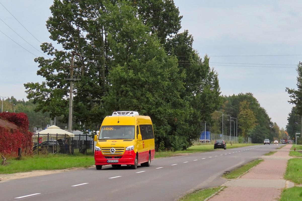 206
Sprinter jedzie jako kurs â215â linii numer 34 â Ĺťabia Wola UrzÄd Gminy (11:58)-Grodzisk Maz. Dw. PKP (12:24). 
