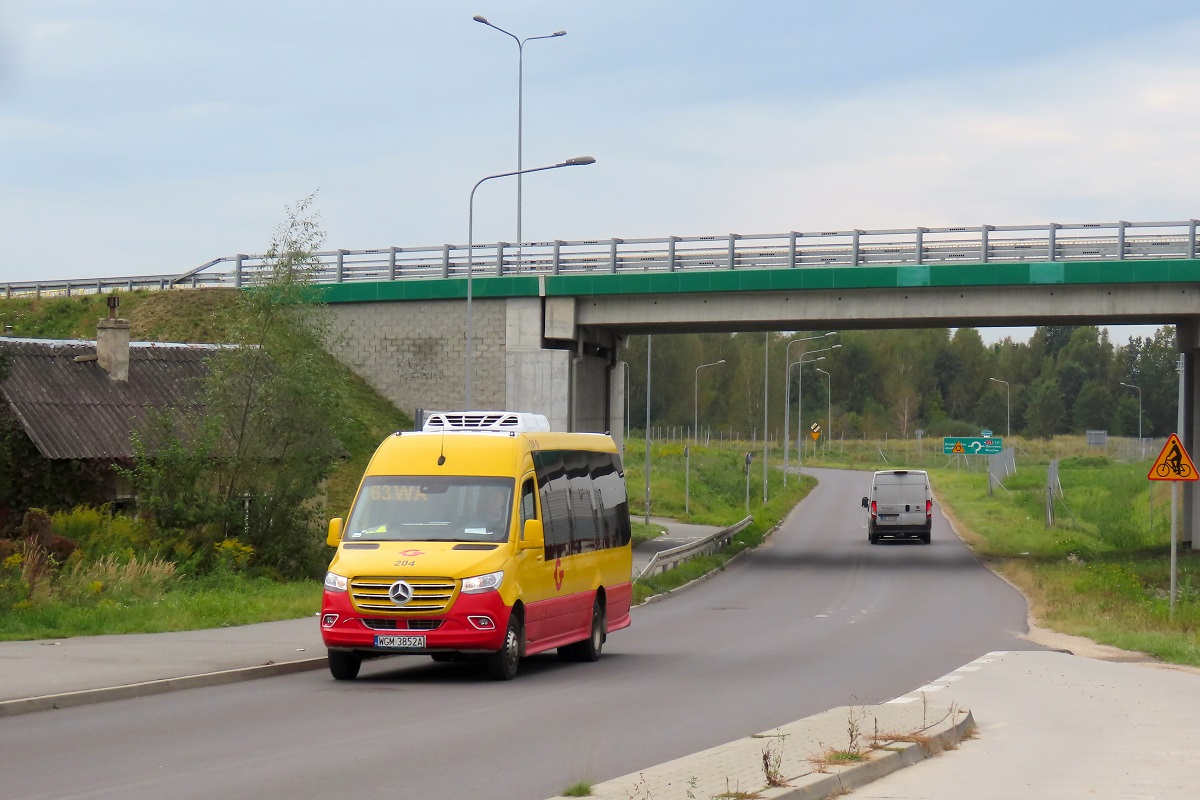 204
Sprinter jedzie jako kurs â113â linii numer 63 â JĂłzefina Wiadukt (12:20)-Warszawa P+R Al. Krakowska (13:02). 

