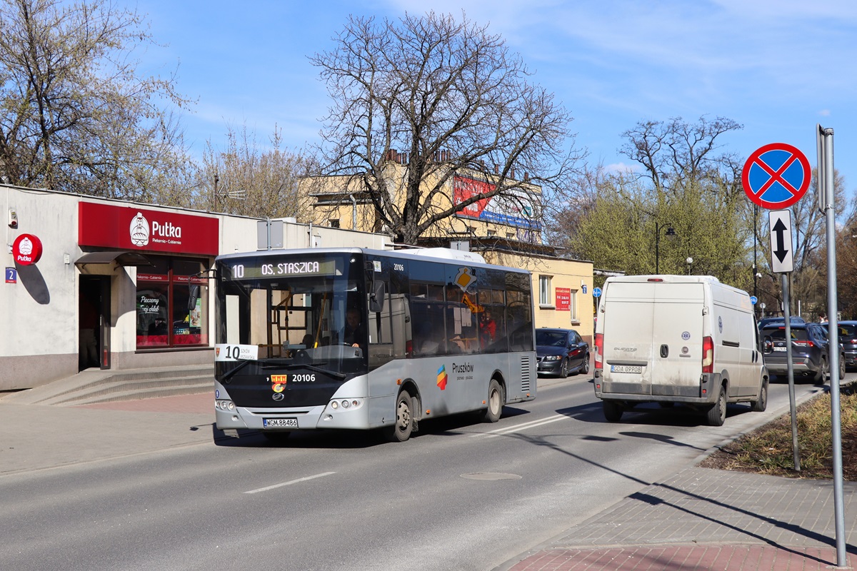 20106
ZAZ jedzie jako kurs linii numer 10: Pruszków Os. Staszica Pętla (12:58)-WKD Pruszków (13:09)-PKP Pruszków (13:17)-Pruszków Os. Staszica Pętla (13:23).
Słowa kluczowe: Dziwadło