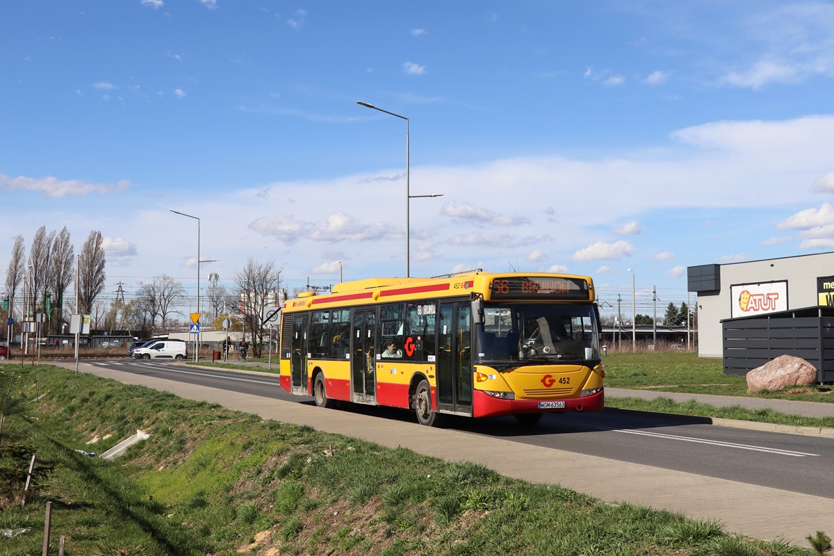452 (80297)
Scania jedzie jako kurs linii numer 66: PKP PruszkĂłw (13:25)-BrwinĂłw ZespĂłĹ SzkĂłĹ OgĂłlnoksztaĹcÄcych (13:55). Pozdrowienia dla Kierowcy!
