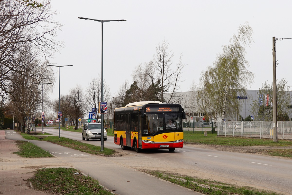 149 (24017)
Solaris jedzie jako kurs linii numer 25: Izdebno KoĹcielne SzkoĹa (12:26)-Grodzisk Maz. Dw. PKP (13:04). 
