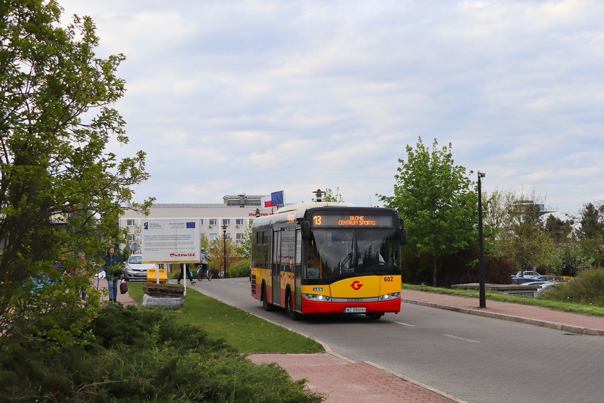 602 (24029)
Solaris jedzie jako kurs linii numer 13: Grodzisk Maz. Szpital (18:10)-BĹonie Centrum Sportu (19:04). Pozdrowienia dla Kierowcy! 
